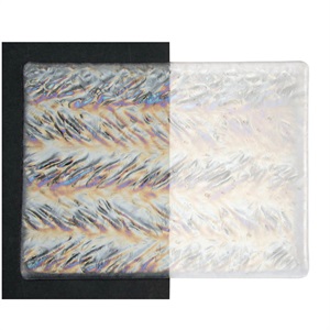 Bullseye 1101-0025 Clear Herringbone Iridiserande 3mm